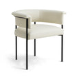 TOV Taylor Cream Vegan Leather Dining Chair