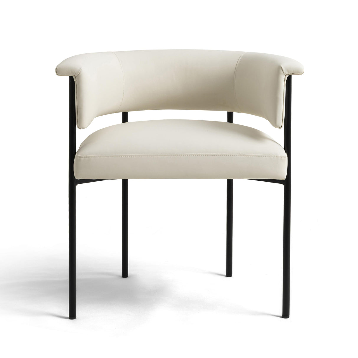 TOV Taylor Cream Performance Vegan Leather Dining Chair