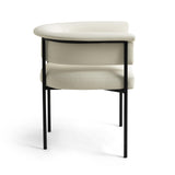 TOV Taylor Cream Performance Vegan Leather Dining Chair