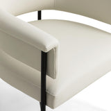 TOV Taylor Cream Performance Vegan Leather Dining Chair