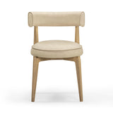 TOV Nikita Cream Performance Vegan Leather Dining Chair