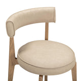 TOV Nikita Cream Performance Vegan Leather Dining Chair