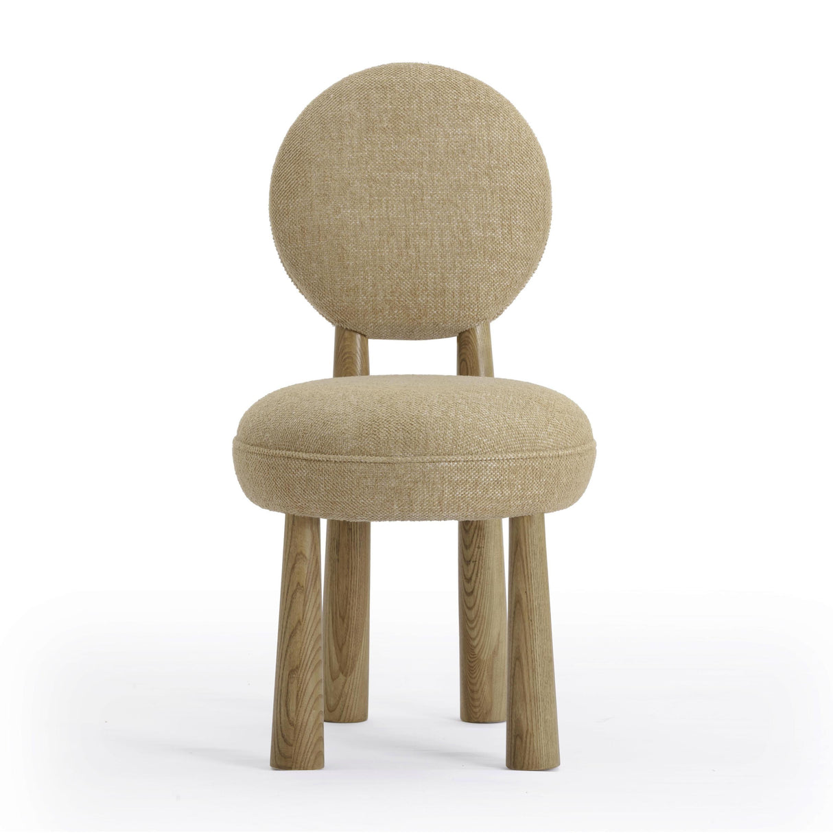 TOV Sulley Honey Tan Perfomance Basketweave Dining Chair