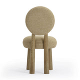 TOV Sulley Honey Tan Perfomance Basketweave Dining Chair