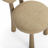 TOV Sulley Honey Tan Perfomance Basketweave Dining Chair
