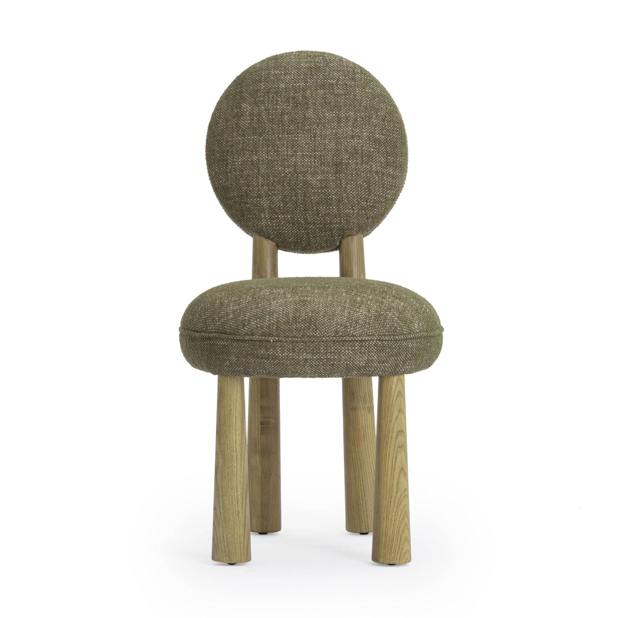 TOV Sulley Olive Green Perfomance Basketweave Dining Chair