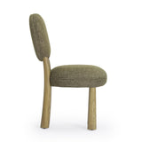 TOV Sulley Olive Green Perfomance Basketweave Dining Chair