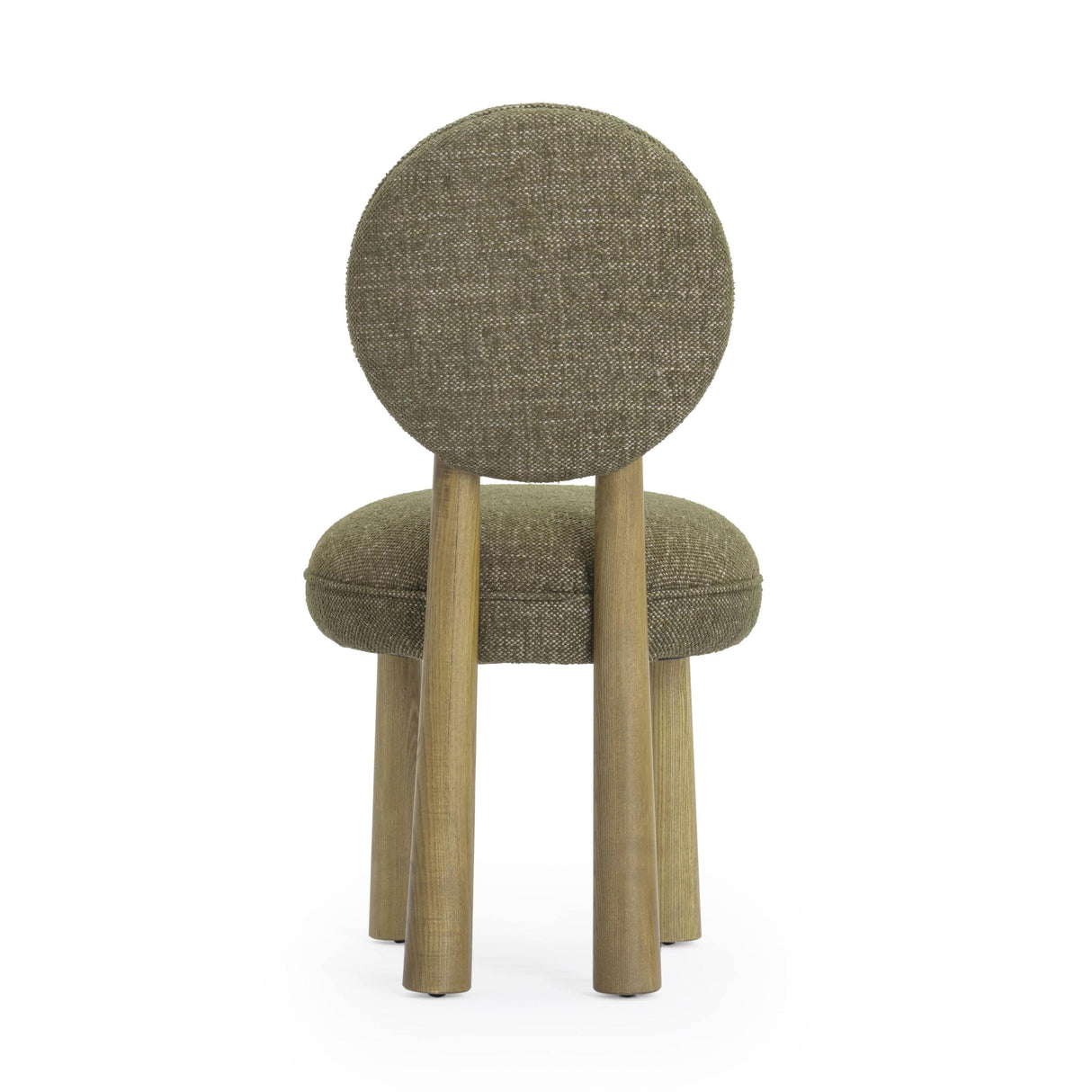 TOV Sulley Olive Green Perfomance Basketweave Dining Chair