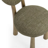 TOV Sulley Olive Green Perfomance Basketweave Dining Chair