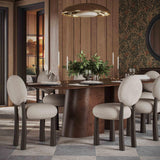 TOV Sulley Cream Perfomance Chenille Dining Chair