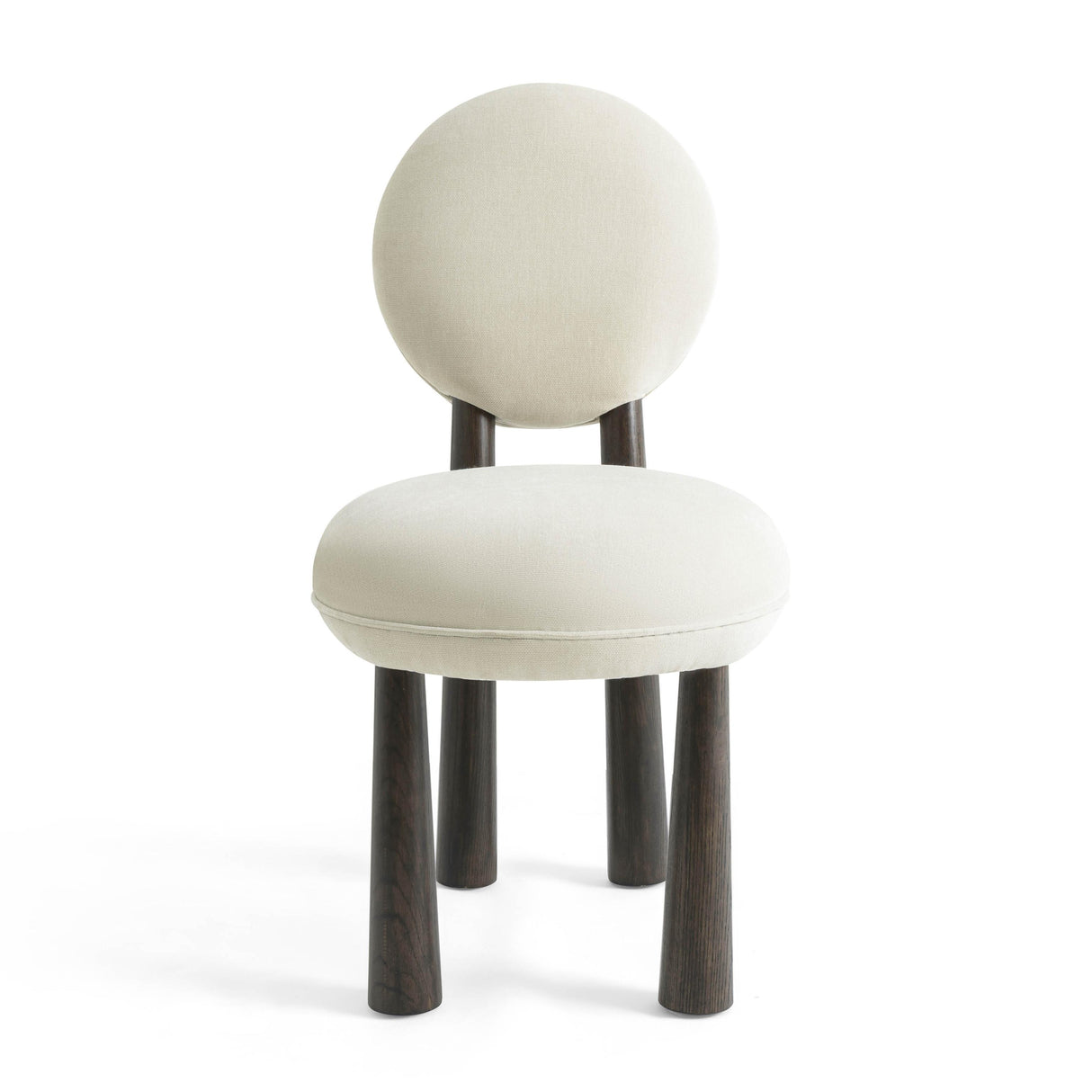 TOV Sulley Cream Perfomance Chenille Dining Chair