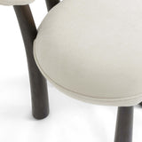 TOV Sulley Cream Perfomance Chenille Dining Chair