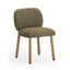 TOV Foxy Olive Green Textured Performance Fabric Dining Chair