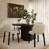 TOV Foxy Cream Performance Basketweave Chenille Dining Chair