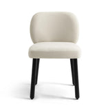 TOV Foxy Cream Performance Basketweave Chenille Dining Chair