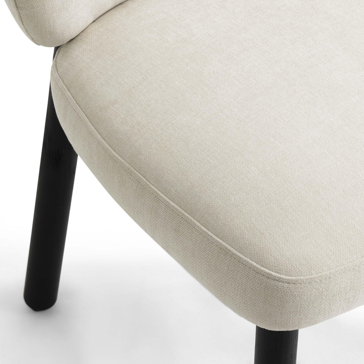 TOV Foxy Cream Performance Basketweave Chenille Dining Chair