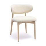 TOV Zinea Cream Performance Textured Velvet Dining Chair