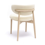 TOV Zinea Cream Performance Textured Velvet Dining Chair