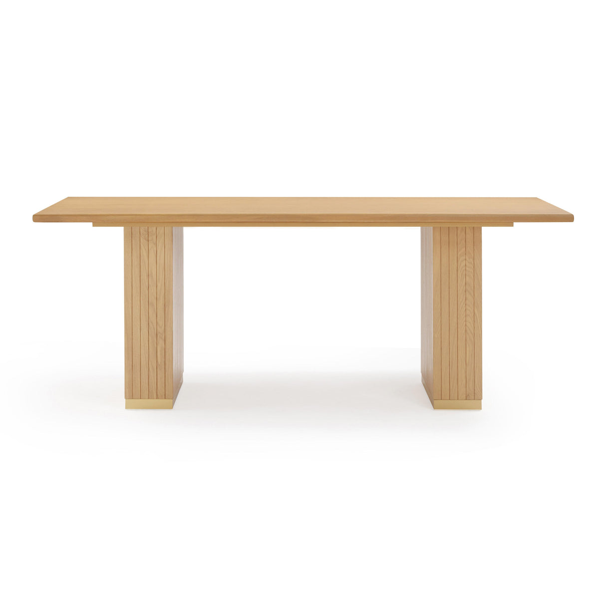 TOV Chelsea Natural Oak Wood 79 inch Rectangular Dining Table