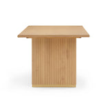 TOV Chelsea Natural Oak Wood 79 inch Rectangular Dining Table