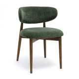 TOV Zinea Forest Green Performance Textured Velvet Dining Chair
