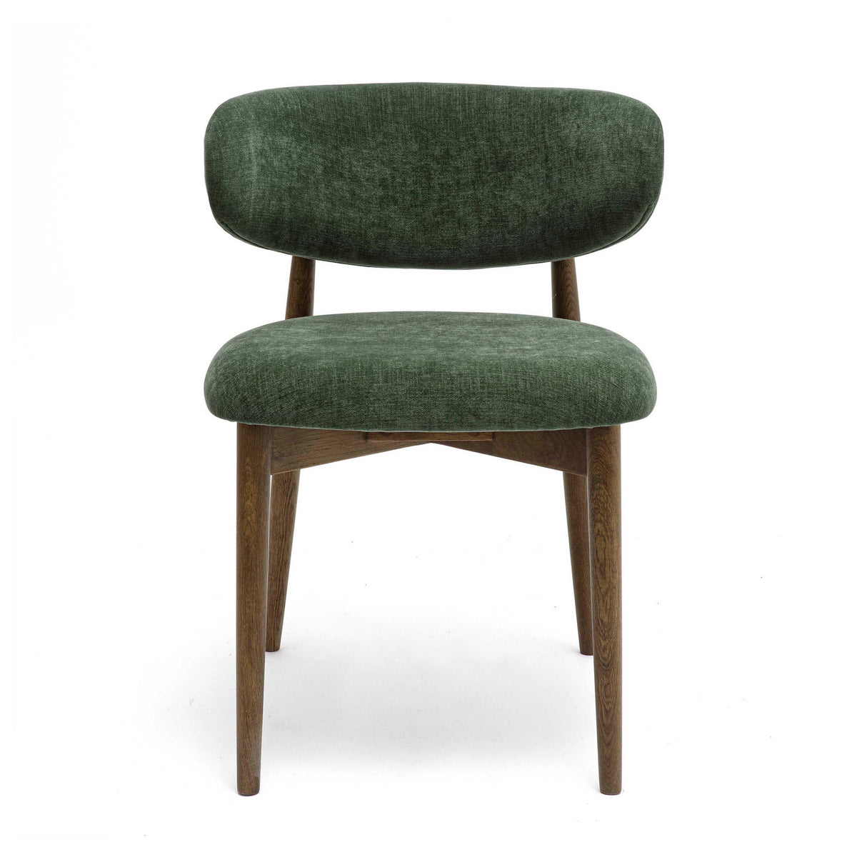 TOV Zinea Forest Green Performance Textured Velvet Dining Chair