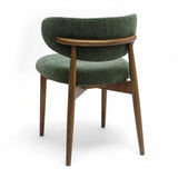 TOV Zinea Forest Green Performance Textured Velvet Dining Chair