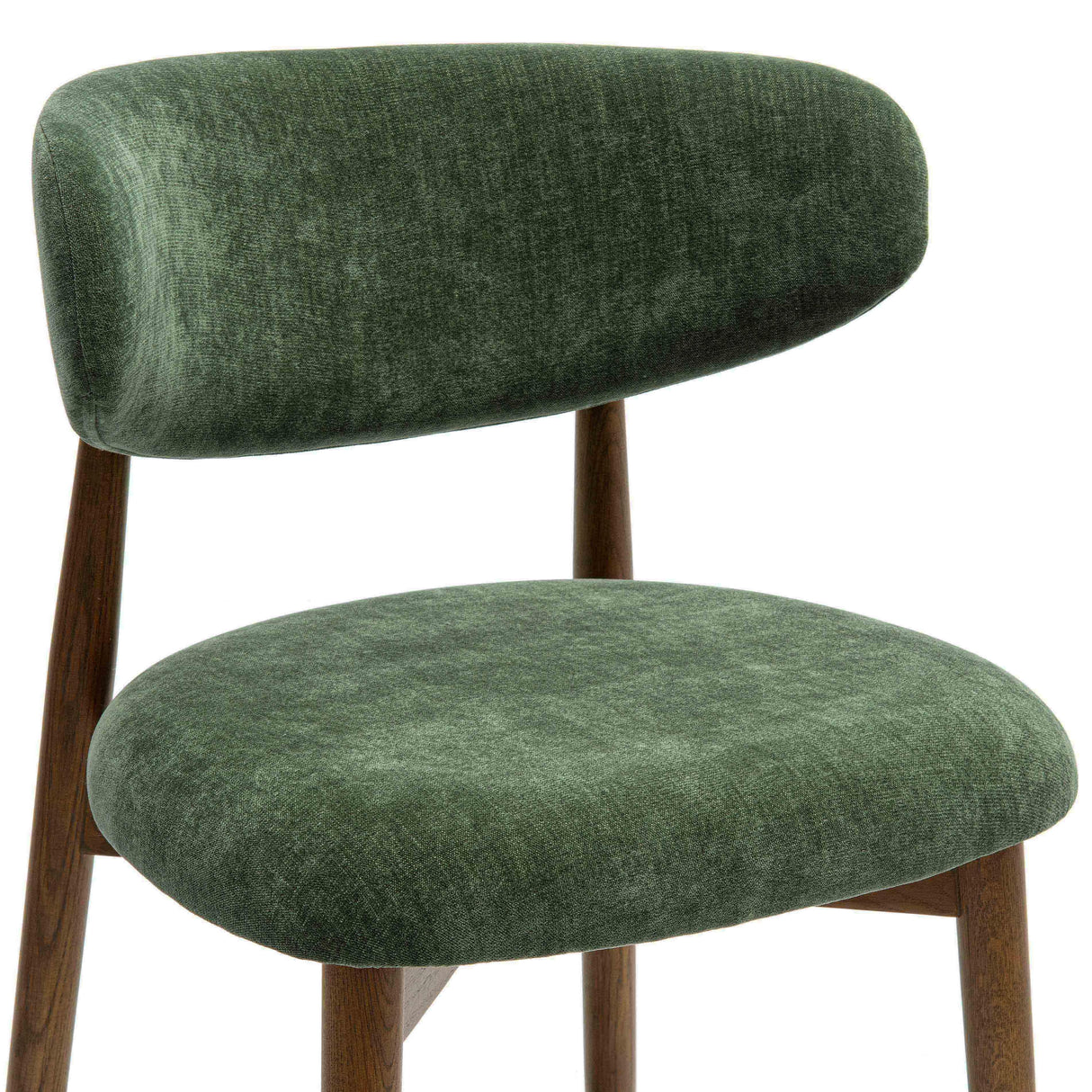 TOV Zinea Forest Green Performance Textured Velvet Dining Chair