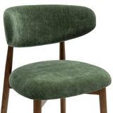 TOV Zinea Forest Green Performance Textured Velvet Dining Chair