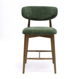 TOV Zinea Forest Green Performance Textured Velvet Counter Stool