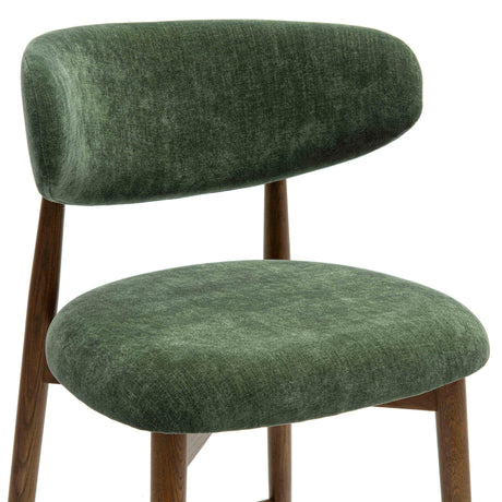 TOV Zinea Forest Green Performance Textured Velvet Counter Stool