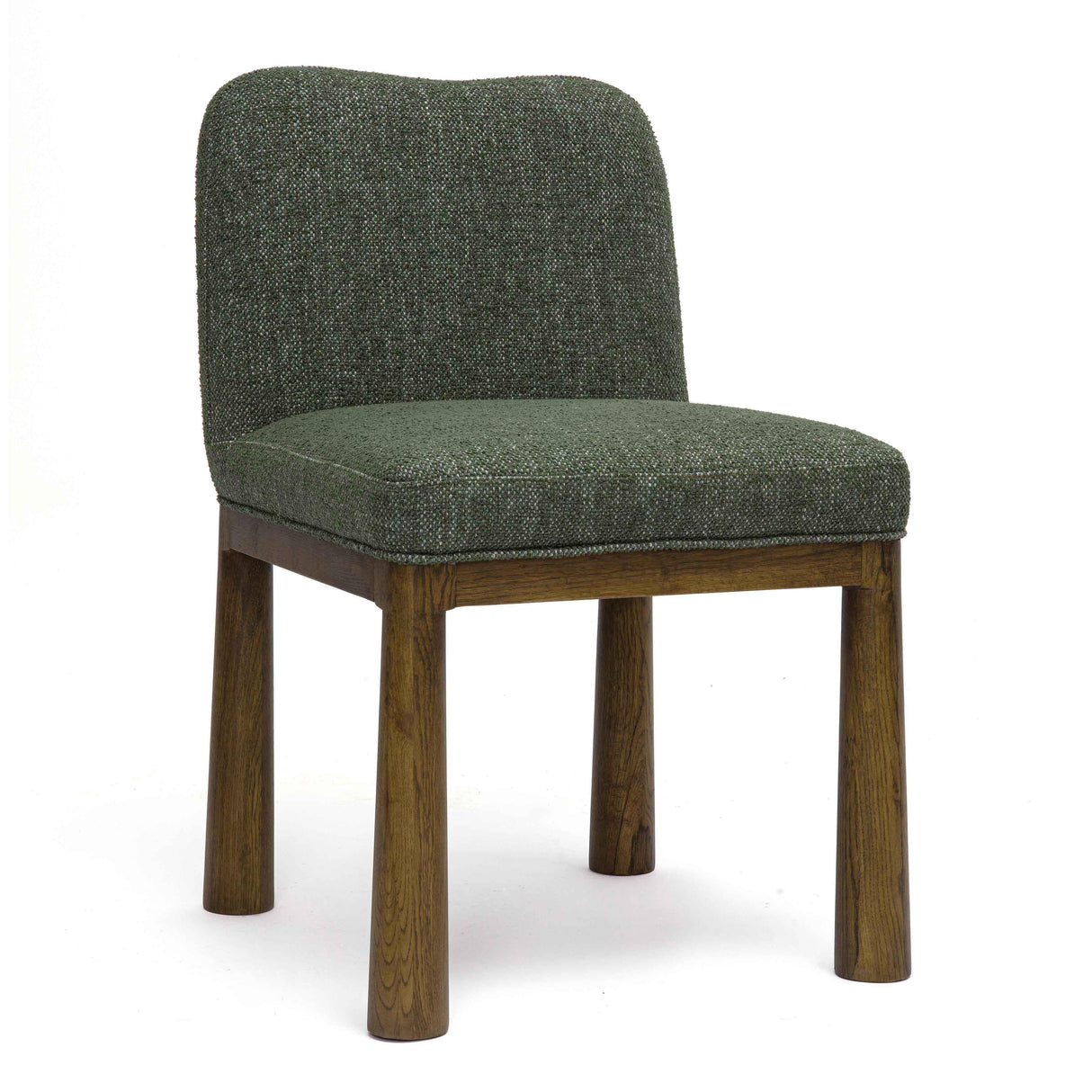 TOV Tiara Forest Green Performance Basketweave Fabric Dining Chair