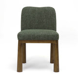 TOV Tiara Forest Green Performance Basketweave Fabric Dining Chair