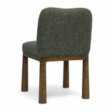 TOV Tiara Forest Green Performance Basketweave Fabric Dining Chair