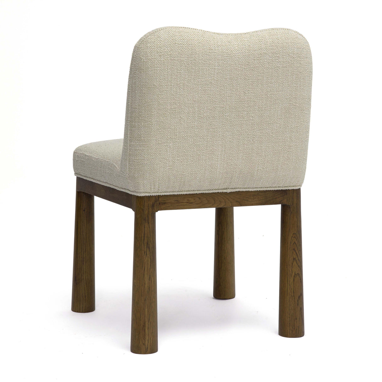 TOV Tiara Cream Performance Basketweave Fabric Dining Chair