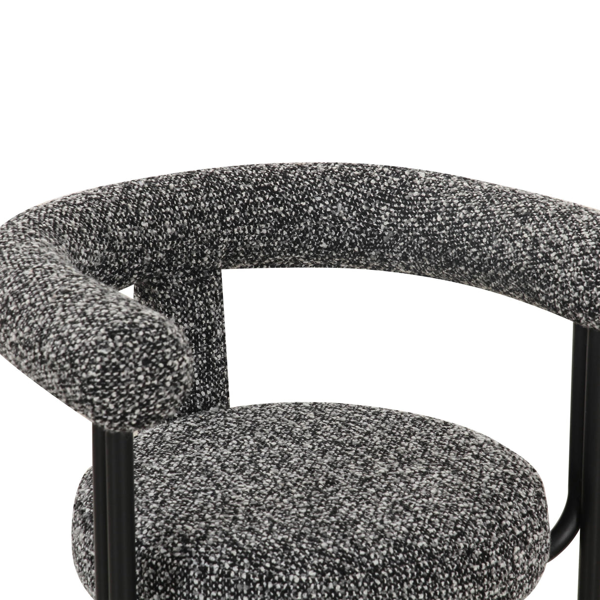 TOV Synn Black Performance Boucle Dining Chair