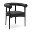 TOV Spara Black Vegan Leather Dining Chair