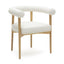 TOV Spara White Vegan Leather Dining Chair