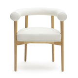 TOV Spara White Vegan Leather Dining Chair