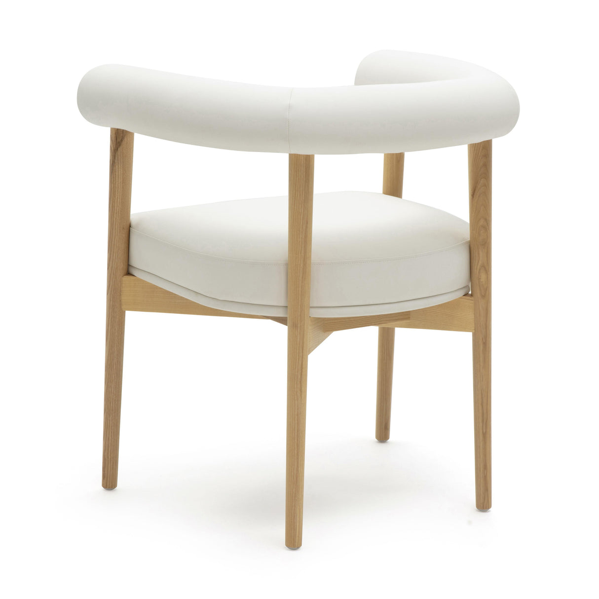 TOV Spara White Vegan Leather Dining Chair