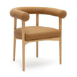 TOV Spara Cognac Vegan Leather Dining Chair