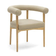 TOV Spara Taupe Vegan Leather Dining Chair