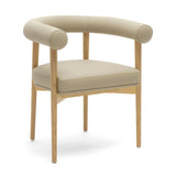 TOV Spara Taupe Vegan Leather Dining Chair