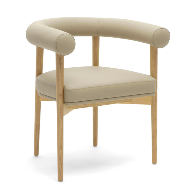 TOV Spara Taupe Vegan Leather Dining Chair