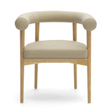 TOV Spara Taupe Vegan Leather Dining Chair