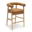 TOV Spara Cognac Vegan Leather Counter Stool