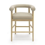 TOV Spara Taupe Vegan Leather Counter Stool