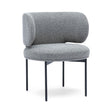 TOV Maureen Speckled Grey Performance Boucle Dining Chair