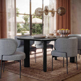 TOV Maureen Speckled Grey Performance Boucle Dining Chair