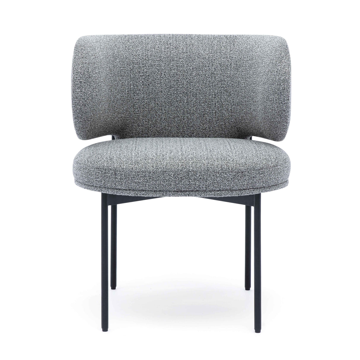 TOV Maureen Speckled Grey Performance Boucle Dining Chair